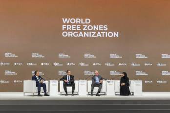 Fotografía sin fecha específica, cedida por la Organización Mundial de Zonas Francas (World FZO), que muestra a personas participando en una sesión anterior del congreso World FZO.