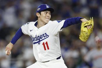 El jugador de Los Ángeles Dodgers, Roki Sasaki.