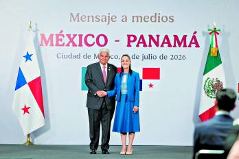 El presidente de Panamá José Raúl Mulino se reunió este miércoles con su homóloga de México Claudia Sheinbaum.