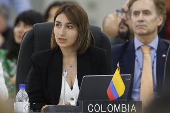 La ministra de Relaciones Exteriores de Colombia, Laura Sarabia.