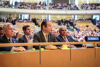President José Raúl Mulino participates in the opening of the General Debate at the UN.