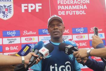 El entrenador de la selección sub-20 de Panamá, Jorge Dely Valdés.
