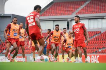 Entrenamiento de la Selección Nacional.