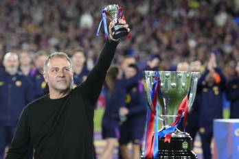 El técnico alemán del FC Barcelona, Hansi Flick.