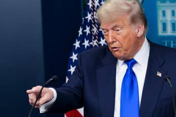 El presidente de los Estados Unidos, Donald J. Trump, responde una pregunta durante la rueda de prensa en la Casa Blanca en Washington, DC.