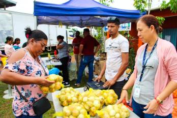 Se ofertó un total de 9,325 libras de arroz y 750 libras cebollas en una agroferia realizada en la Provincia de Herrera, este 18 de junio.