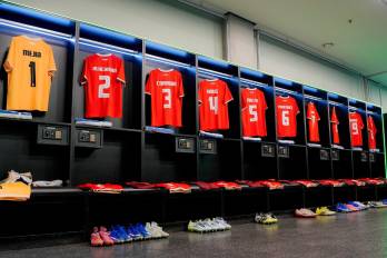 Vestuario de la selección de Panamá.