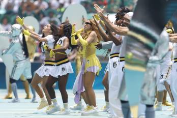 La cantante colombiana Shakira, se presenta este jueves, en la inauguración del Mundial de la FIFA 2026 en el estadio Ciudad de México (México).