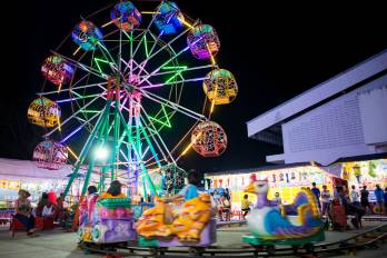 Mis aventuras en la feria vuelven el domingo. Con un buen tinto, observo la lotería: es el anuncio del locutor.