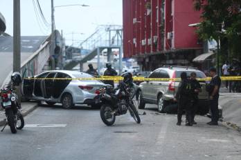 La zona del accidente quedó acordonada.