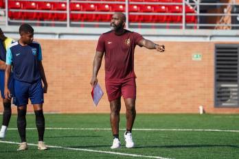 El entrenador de la selección sub-17 de Panamá, Felipe Baloy.