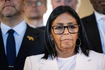 Delcy Rodríguez rechazó desde La Haya cualquier posibilidad de que Venezuela pase a formar parte de Estados Unidos.