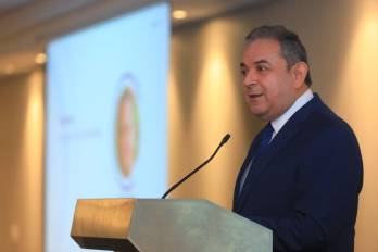 Tony Roldán, presidente de la Cámara de Sedes de Empresas Multinacionales (Casem), durante la presentación del informe de desempeño del ecosistema.
