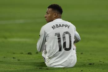 El delantero francés del Real Madrid, Kylian Mbappé en foto de archivo de Julio Muñoz