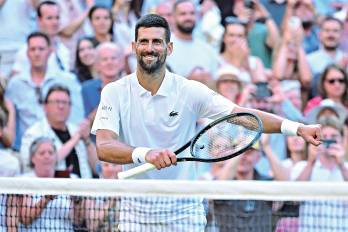 El tenista Novak Djokovic