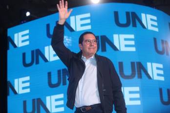 El expresidente Martín Torrijos este domingo en el lanzamiento de su nuevo partido político.
