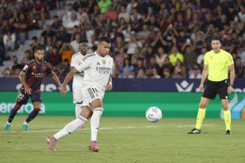 El delantero del Real Madrid Kylian Mbappé.