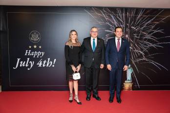‘En este día, celebramos no sólo la independencia de Estados Unidos, sino también los valores que todos compartimos: la libertad, la democracia y la justicia’, dijo Orillac.