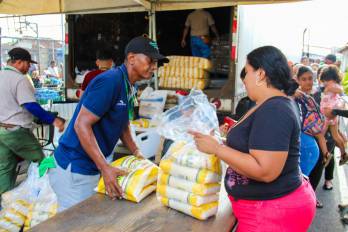 El arroz es el producto más buscado en las agroferias del IMA.