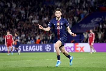El jugador del PSG, Khvicha Kvaratskhelia.