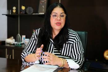 La directora de Aduanas Soraya Valdivieso en entrevisat con la Estrella de Panamá
