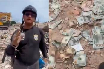 Ciudadanos en La Guaira, Venezuela, rompieron los dólares saqueados entre los escombros, en un gesto de indignación y dignidad frente al abuso en medio de la tragedia.