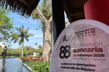 Imagen de un promocional de la 88ª Convención Bancaria a celebrarse en el estado de Nayarit, México.