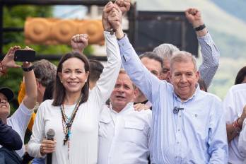Ls líderes opositores venezolanos María Corina Machado y Edmundo González Urrutia.