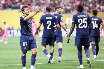 El jugador del PSG, Joao Neves.