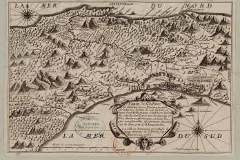 Exquemelin, A.-O. (1686). Mapa del istmo de Panamá desde Panamá hasta el río de Natá en el lado del Sur, y desde Portobelo hasta el río de Coclé en el lado del Norte. Gallica.