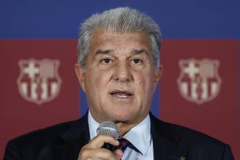 El presidente del FC Barcelona, Joan Laporta.