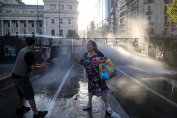 Protestas en Buenos Aires contra la reforma “libertaria”.