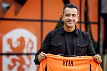 El nuevo seleccionador de Países Bajos, Xavi Hernández.