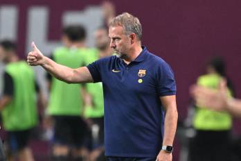 El entrenador del FC Barcelona, Hansi Flick.