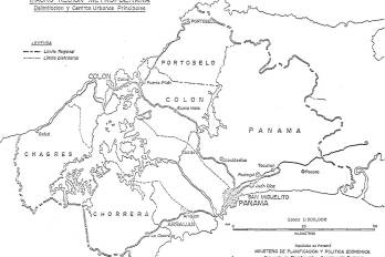Un espacio de servicios avanzados fragmentado físicamente por la Zona del Canal, que para 1970. Su dinamismo era tal que generaba aproximadamente dos tercios del Producto Geográfico Bruto (PGB) de todo Panamá.