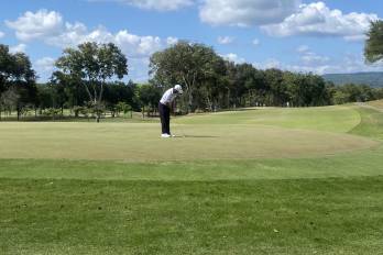 El golfista panameño Omar Tejeira.