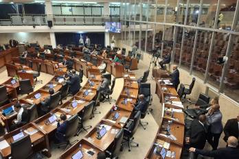 Pleno de la Asamblea Nacional durante el tercer debate del proyecto de ley.