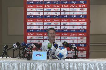 El técnico de la selección de Panamá, Thomas Christiansen.