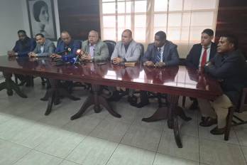 Abogados litigantes realizaron una conferencia de prensa en el Colegio Nacional de Abogados.
