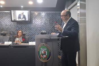 Eduardo Leblanc González, actual defensor del pueblo ante la Comisión de Gobierno, Justicia y Asuntos Constitucionales de la Asamblea Nacional.