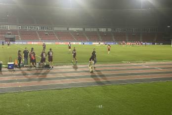 La selección de Panamá entrenó en el estadio Rommel Fernández.