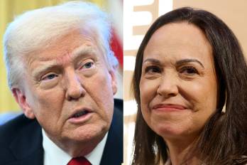 Según el relato, Trump le comentó a Machado que se encontraba cenando con autoridades de Doral.