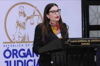 La magistrada presidenta de la Corte Suprema de Justicia, María Cristina Chen Stanziola