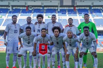 El equipo titular de Panamá que enfrentó a Nueva Zelanda.