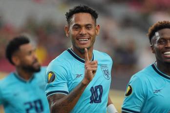 El delantero de la selección de Panamá, Ismael Díaz.