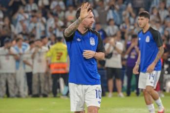El jugador de la selección de Argentina, Lionel Messi.