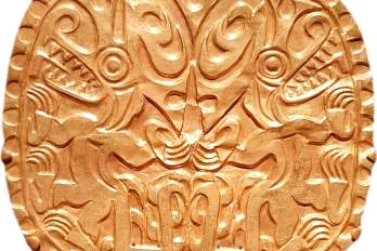 Pectoral de Sitio Conte excavada en 1931, por Samuel K. Lothrop.