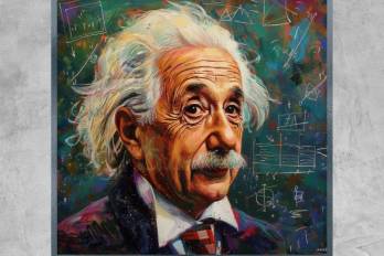 Imagen de Albert Einstein realizada con IA para la publicación.