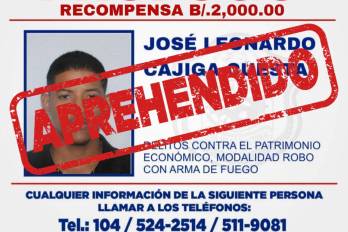 El detenido cumplía condena por robo con arma de fuego.