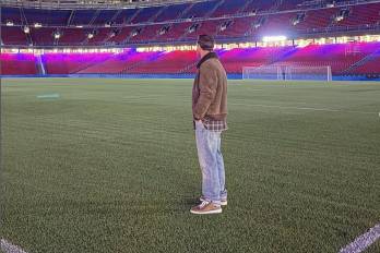 El exjugador del Barcelona Leo Messi, que ahora juega en las filas del Inter de Miami, visitó este pasado domingo el Spotify Camp Nou.